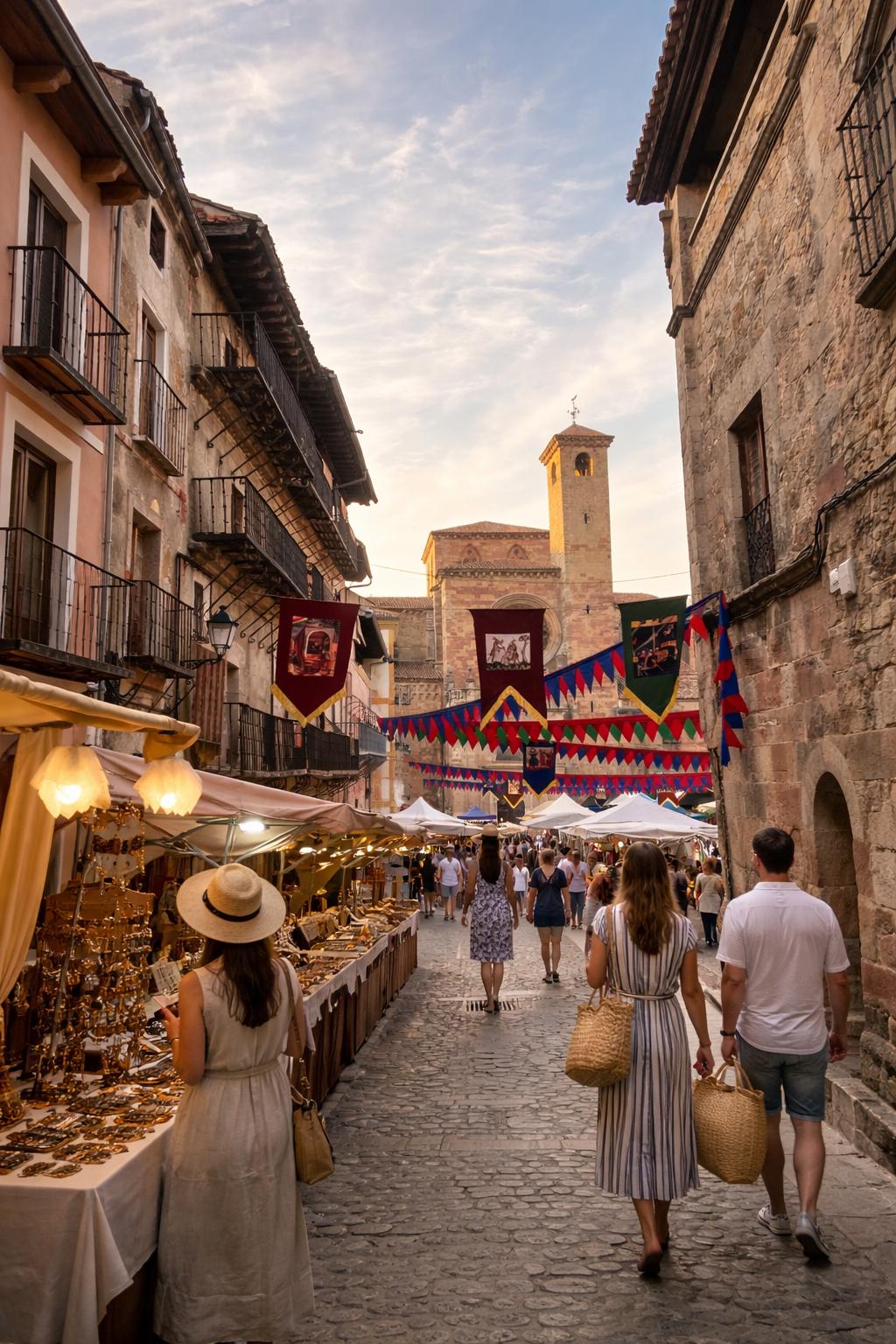 Mercado medieval en las calles de Sigüenza